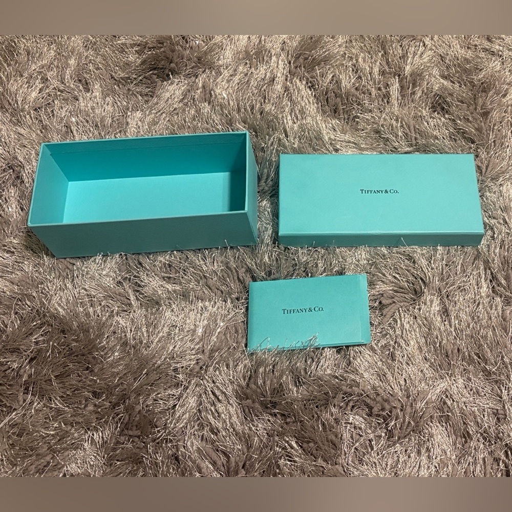 Tiffany & Co. Turquoise Box and Card Glasses/Shades Box